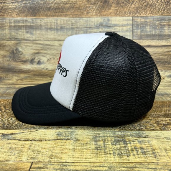 Ask Jeeves Mens Trucker Hat Black Snapback 1996 Vintage Logo 90s Nostalgia Cap - Picture 4 of 8